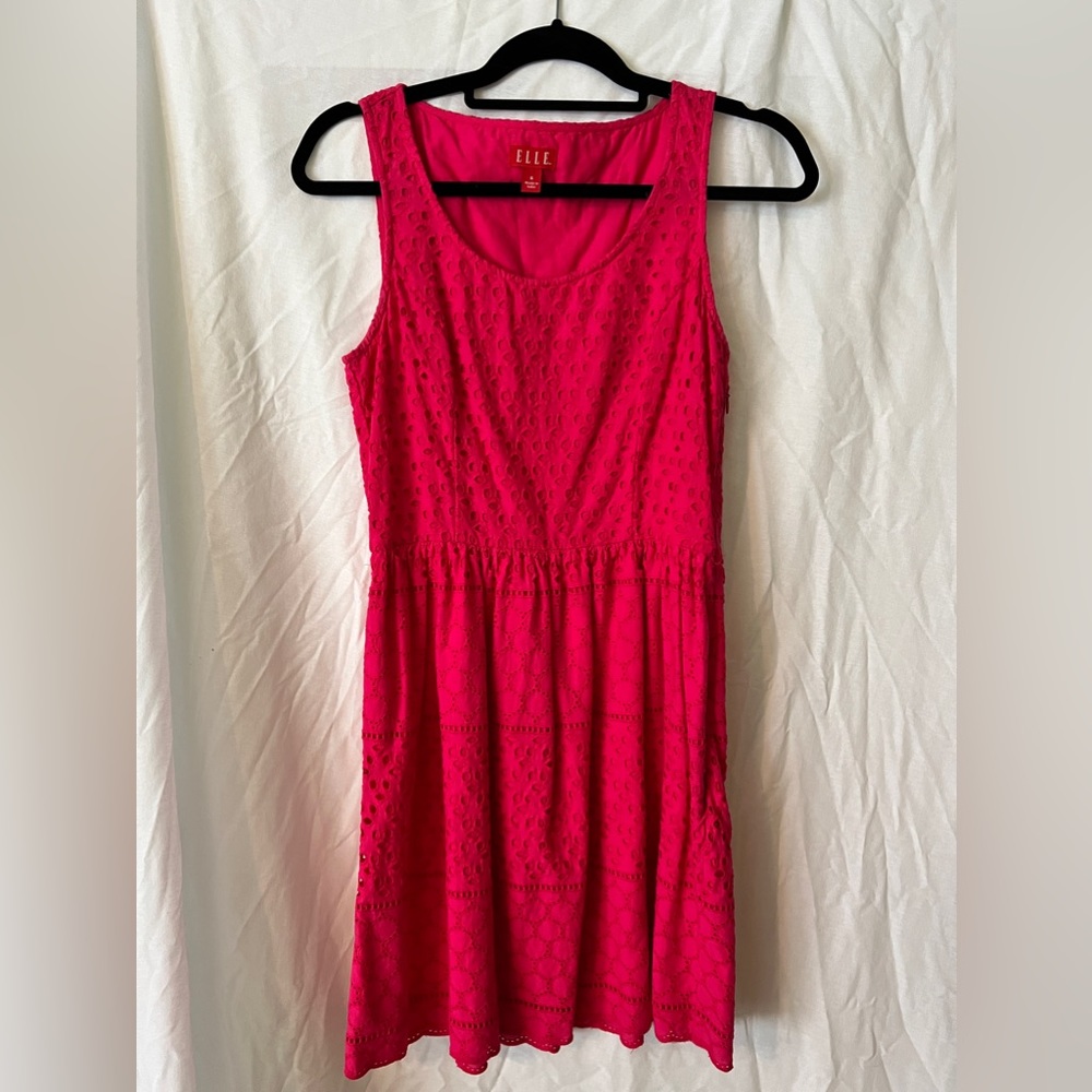Pink Lace A-Line Dress by Elle